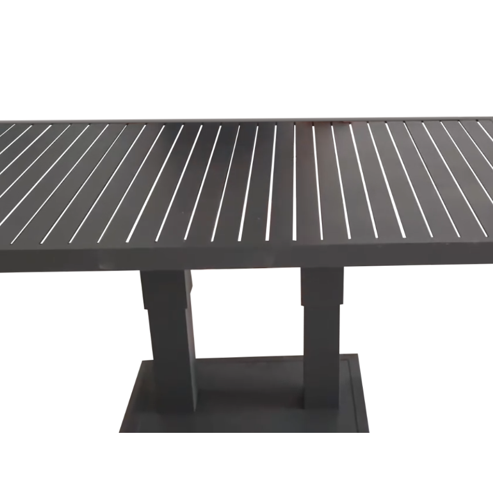 Barra de metal de mesa de mesa ajustable